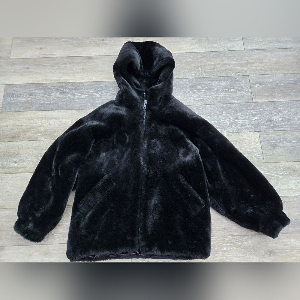 J. PERCY FOR MARVIN RICHARDS vintage faux fur jacket size med oversized